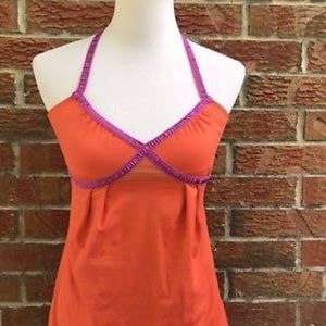 Lululemon flare tank orange/bright purple 🧡💜